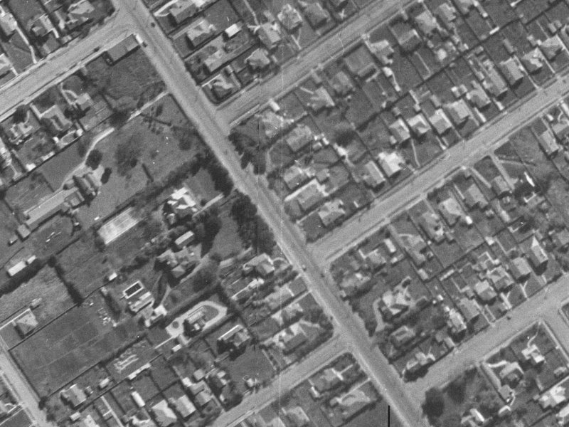 408 Papanui Road from the air, 1940-1944