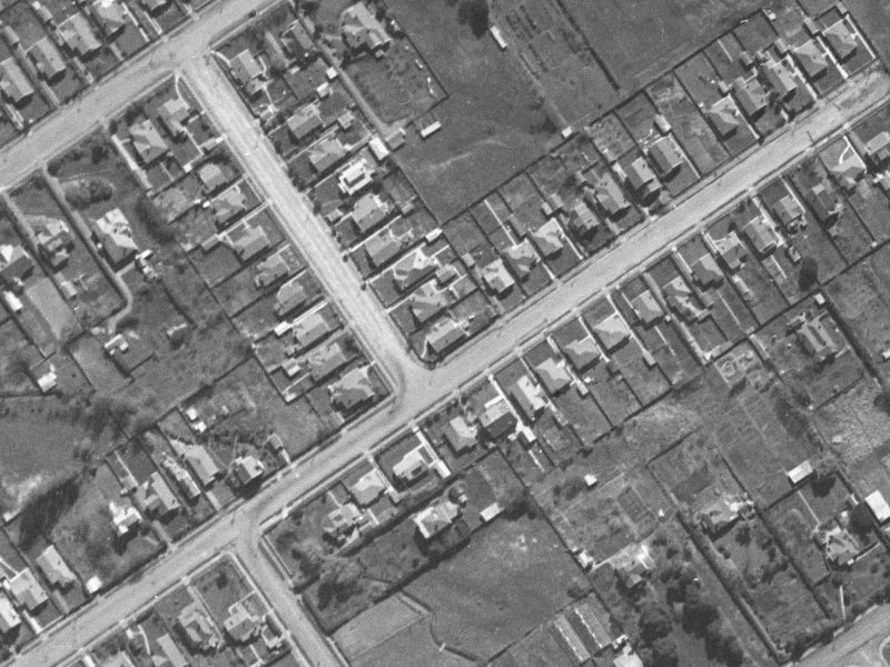 2 Claremont Avenue from the air, 1940-1944
