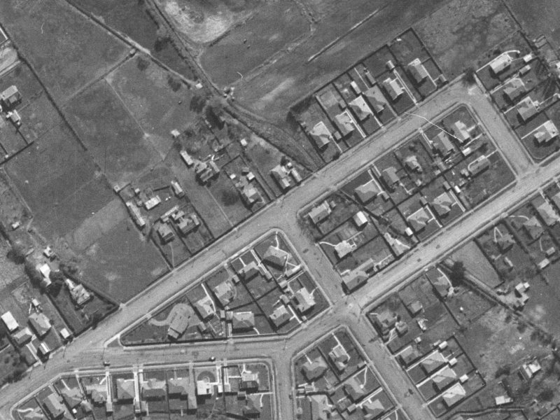 151E Mays Road from the air, 1940-1944