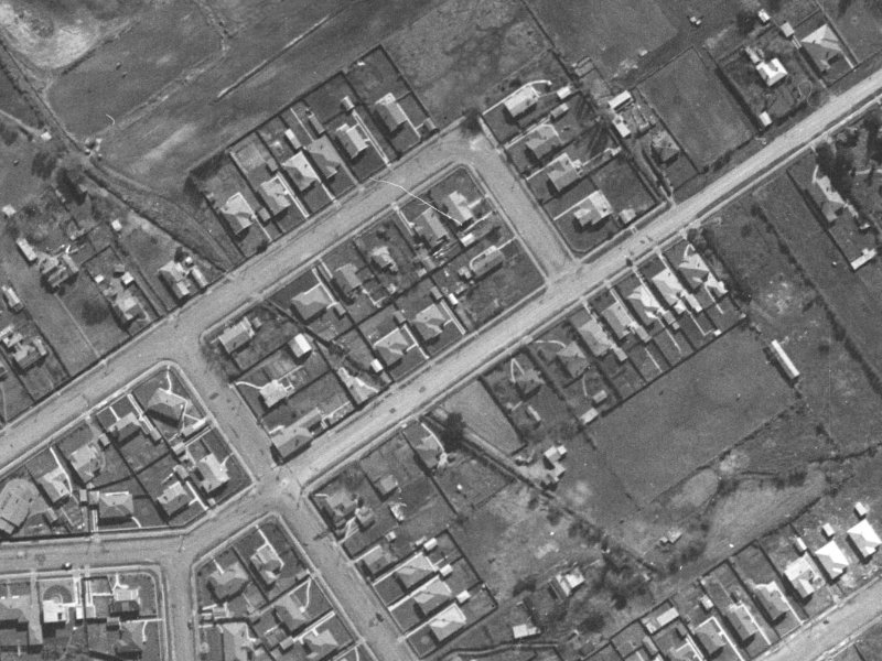 9 McFaddens Road from the air, 1940-1944