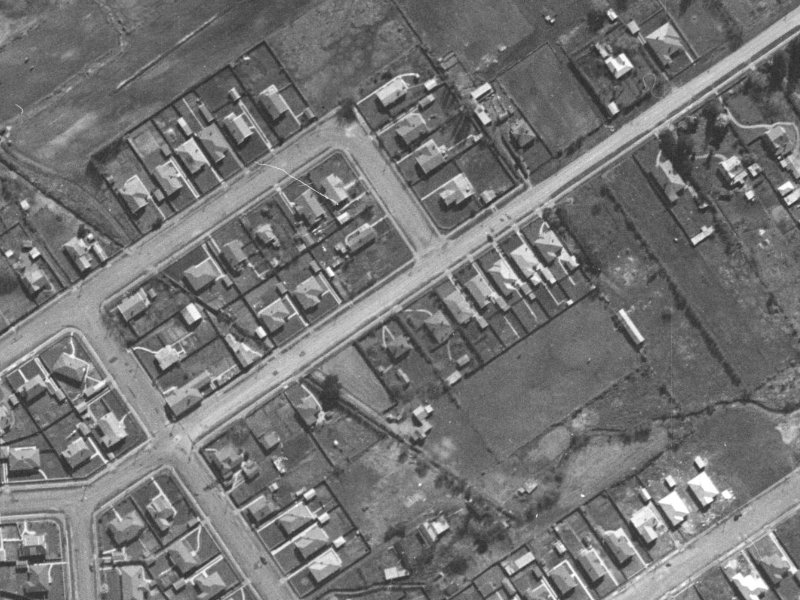28 McFaddens Road from the air, 1940-1944