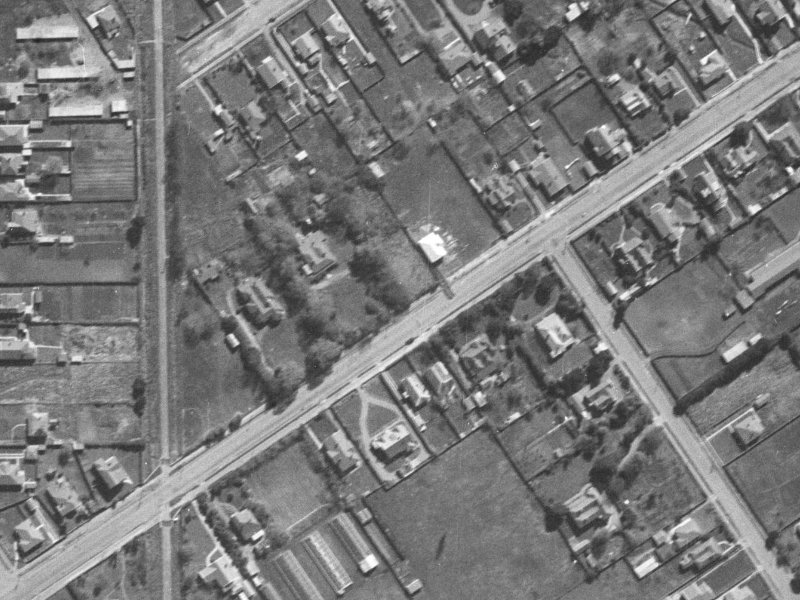 159 Blighs Road from the air, 1940-1944