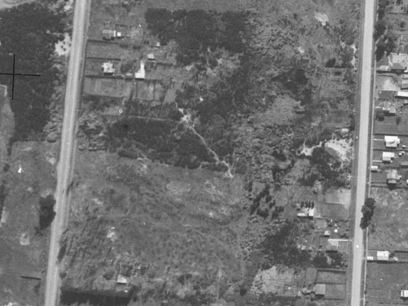 49 Caithness Street from the air, 1940-1944