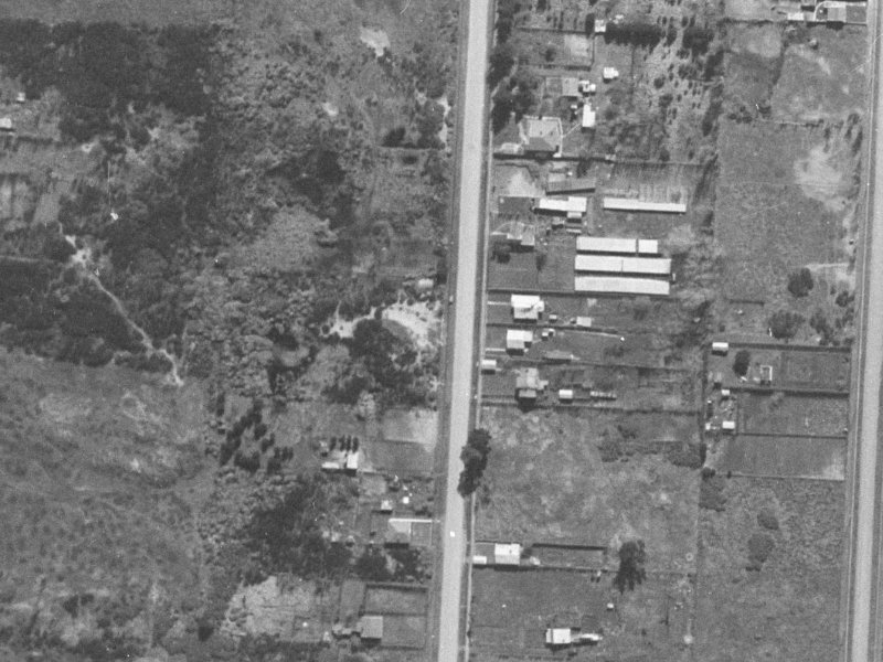 142 Palmers Road from the air, 1940-1944