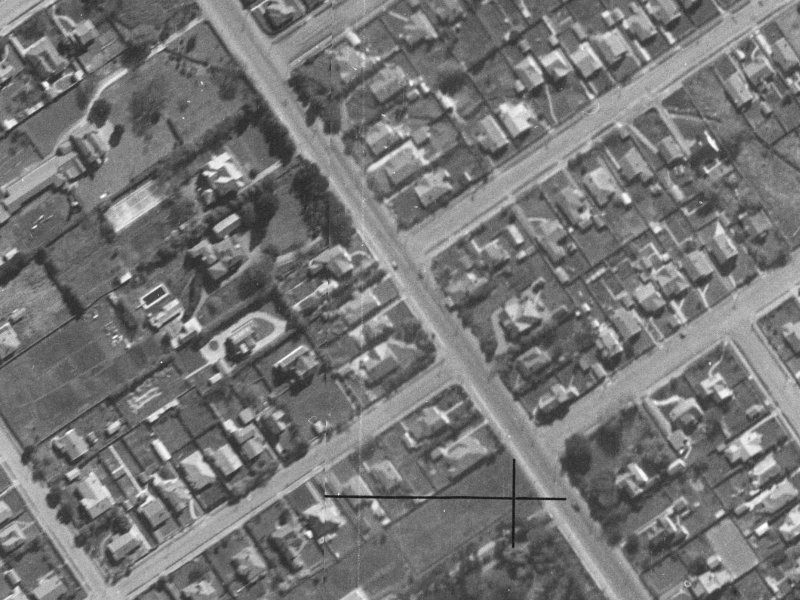 421 Papanui Road from the air, 1940-1944