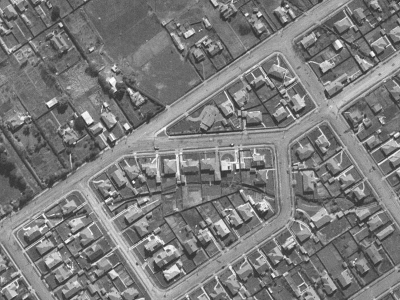 Mathias Street from the air, 1940-1944