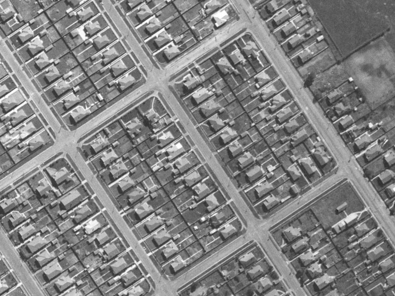 Severn Street from the air, 1940-1944