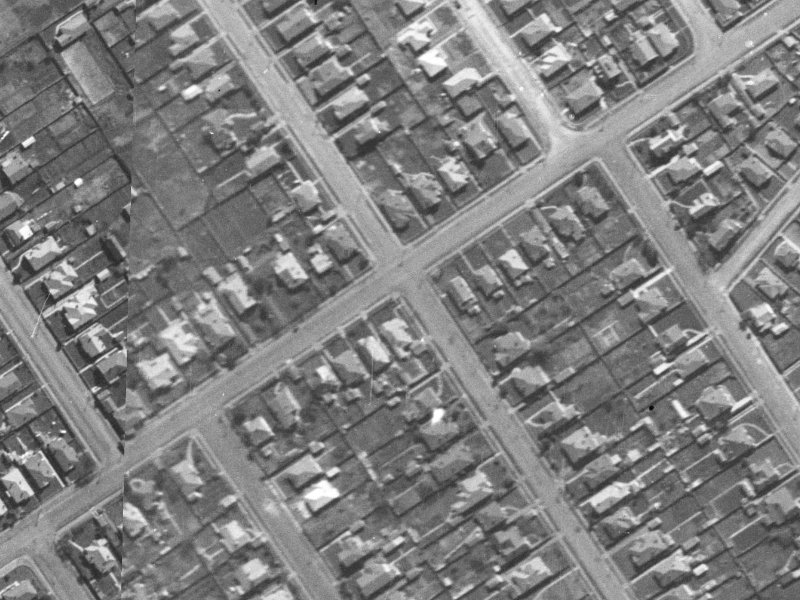 92 Francis Avenue from the air, 1940-1944