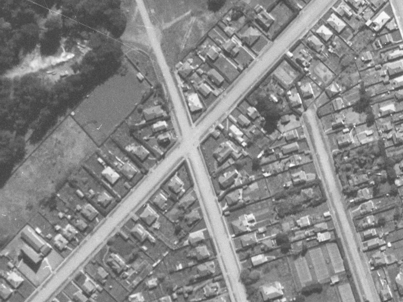 155 Shaw Avenue from the air, 1940-1944