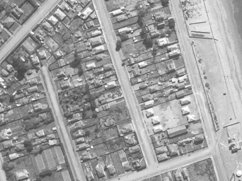44 Keppel Street from the air, 1940-1944