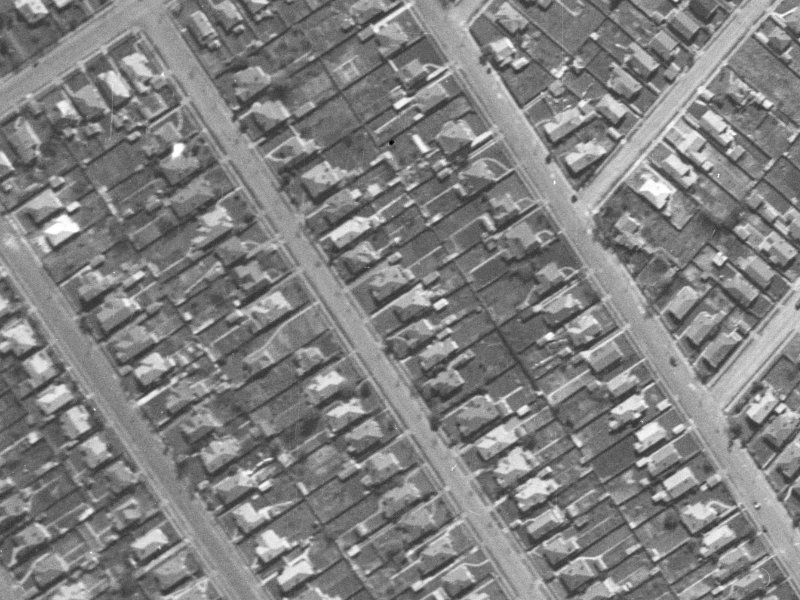 62 Francis Avenue from the air, 1940-1944