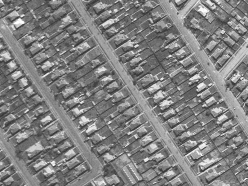 53 Francis Avenue from the air, 1940-1944
