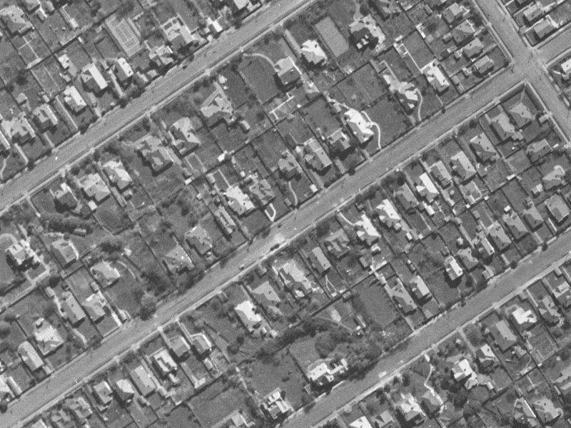 53 Weston Road from the air, 1940-1944