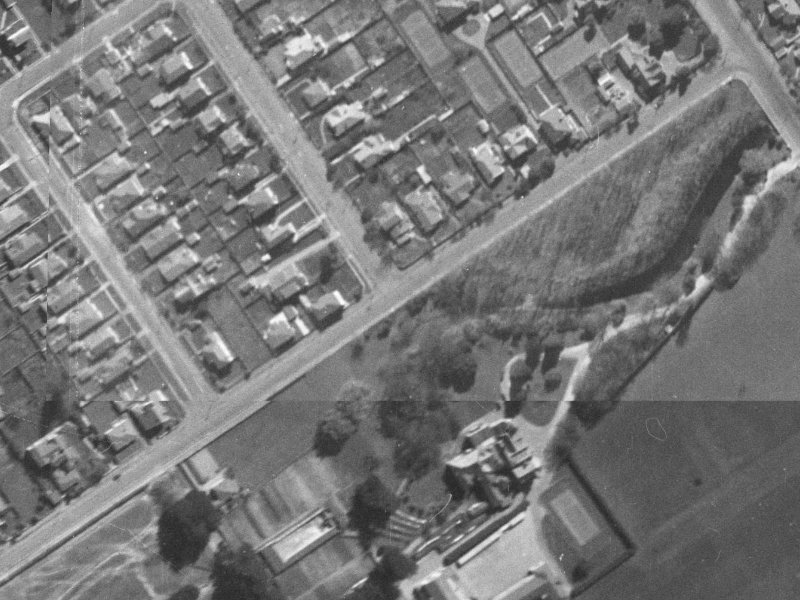 77 Normans Road from the air, 1940-1944