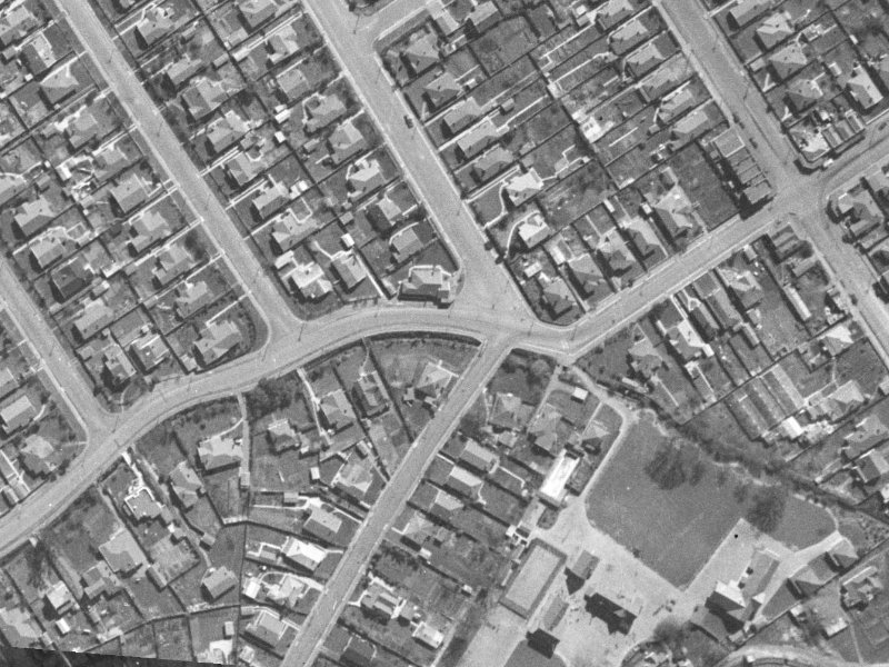 58-60 Westminster Street from the air, 1940-1944