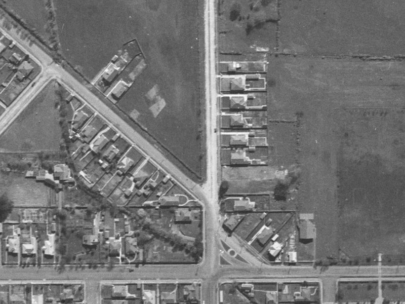 221-223 Hills Road from the air, 1940-1944