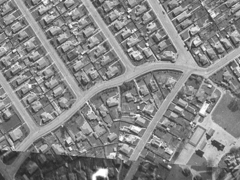 46 Westminster Street from the air, 1940-1944