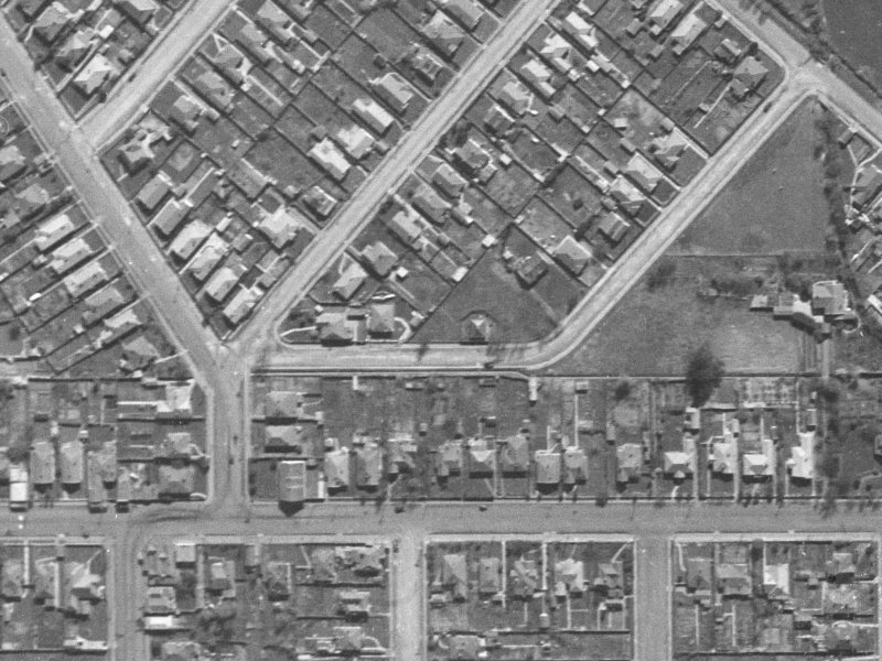 9 Harrison Street from the air, 1940-1944