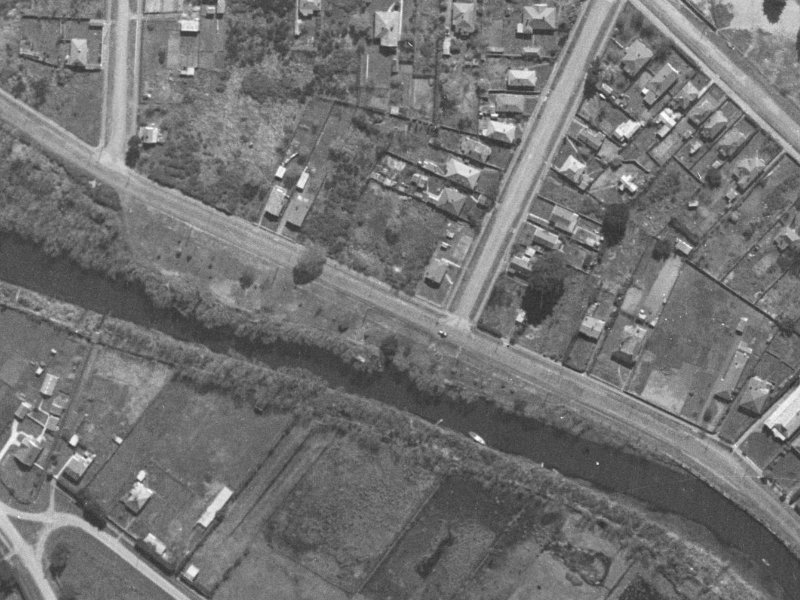 544 New Brighton Road from the air, 1940-1944