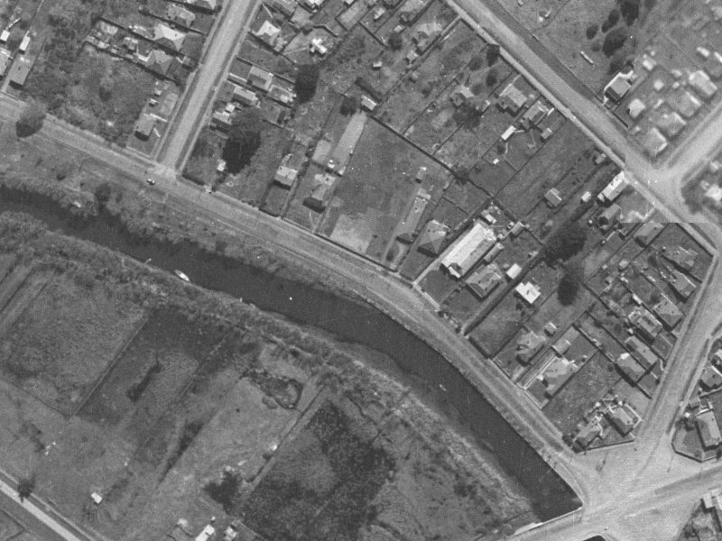 554 New Brighton Road from the air, 1940-1944