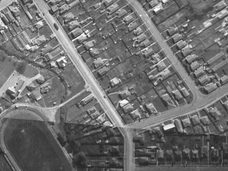 112 Cranford Street from the air, 1940-1944