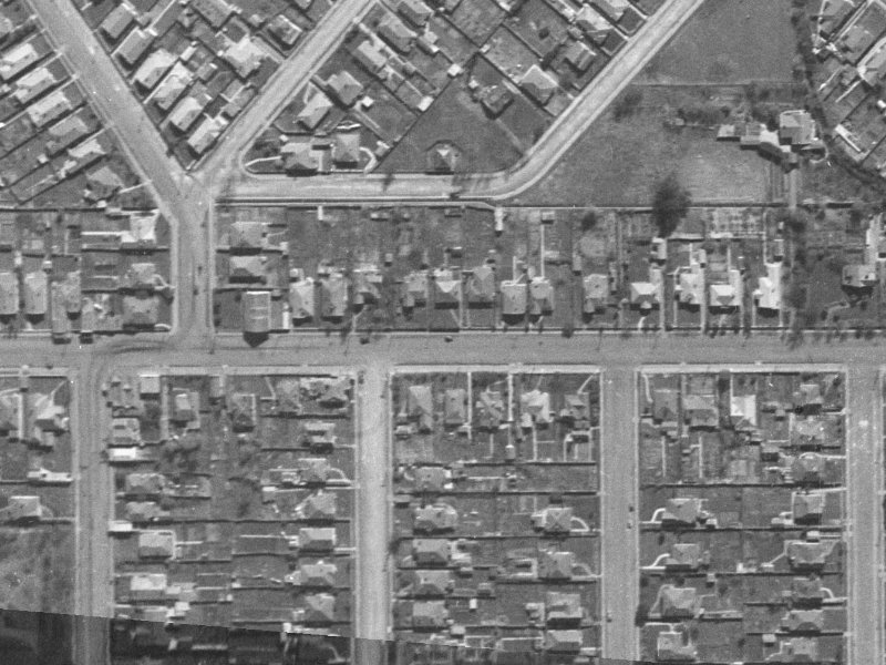 83 Warrington Street from the air, 1940-1944