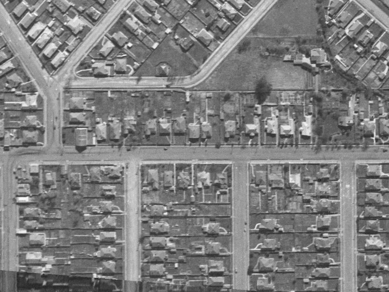 87 Warrington Street from the air, 1940-1944