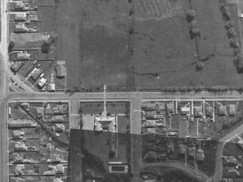Shirley Road from the air, 1940-1944