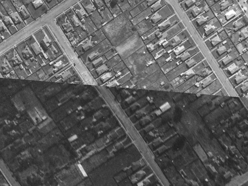 42 Somme Street from the air, 1940-1944