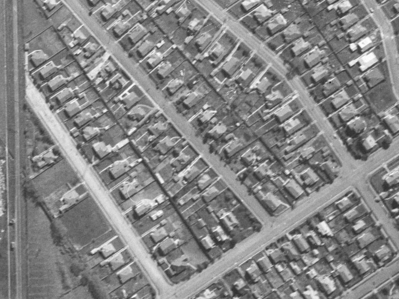 21 Searells Road from the air, 1940-1944