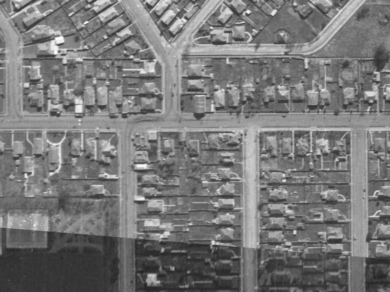 68A Warrington Street from the air, 1940-1944