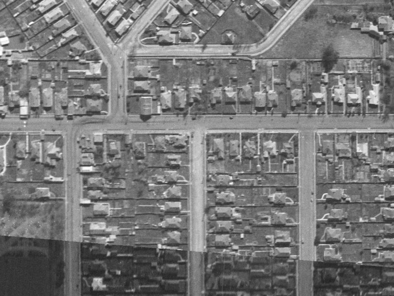 74 Warrington Street from the air, 1940-1944