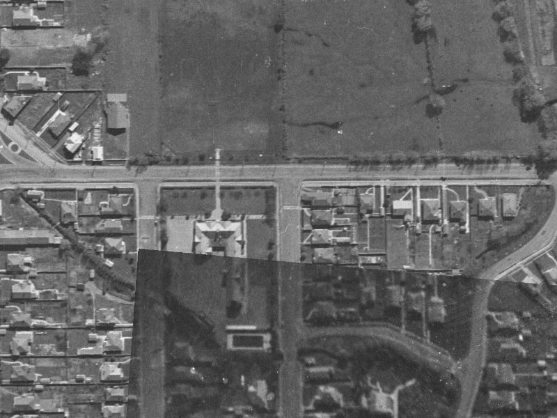76 Chancellor Street from the air, 1940-1944