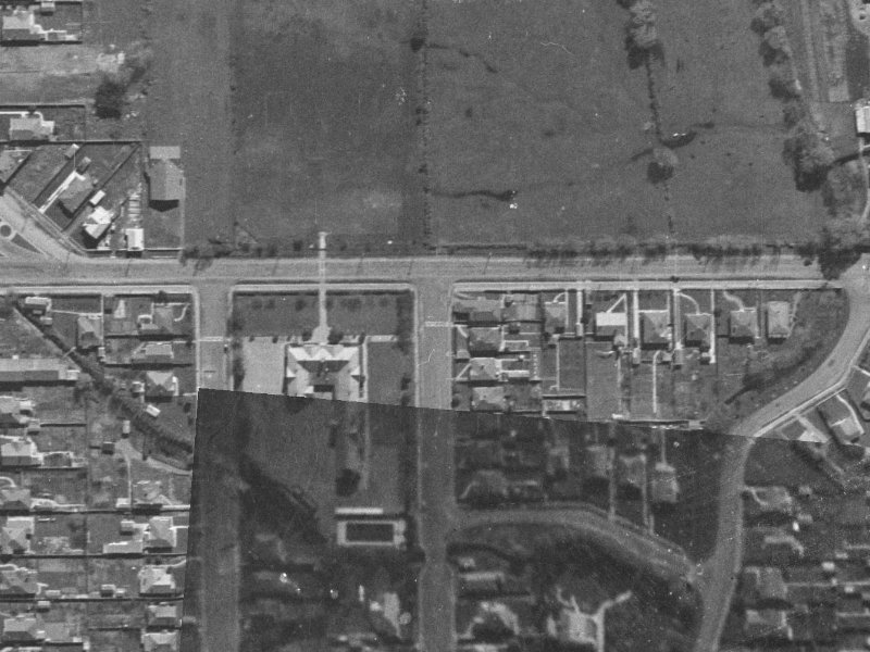 76 Chancellor Street from the air, 1940-1944