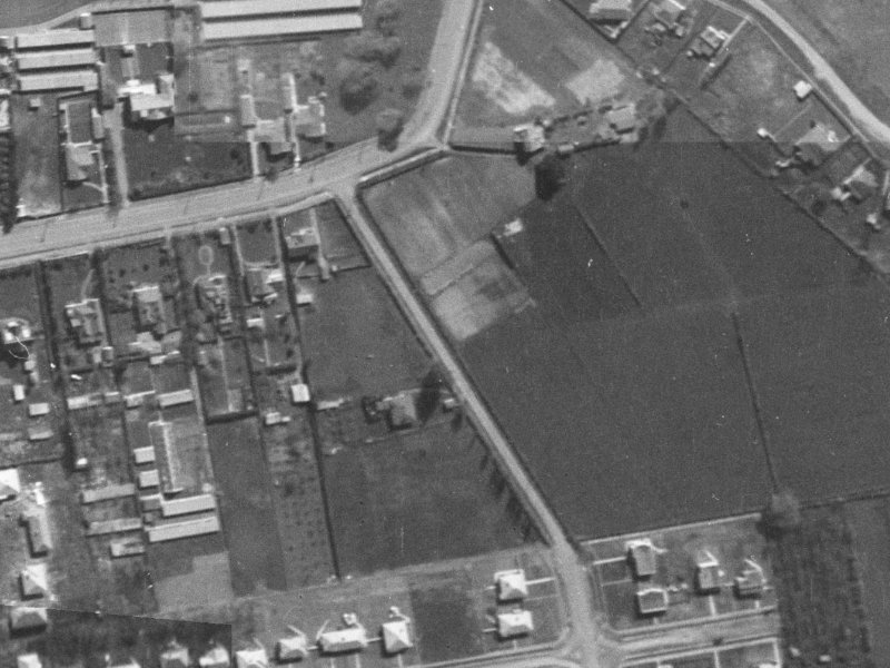 32A Bampton Street from the air, 1940-1944
