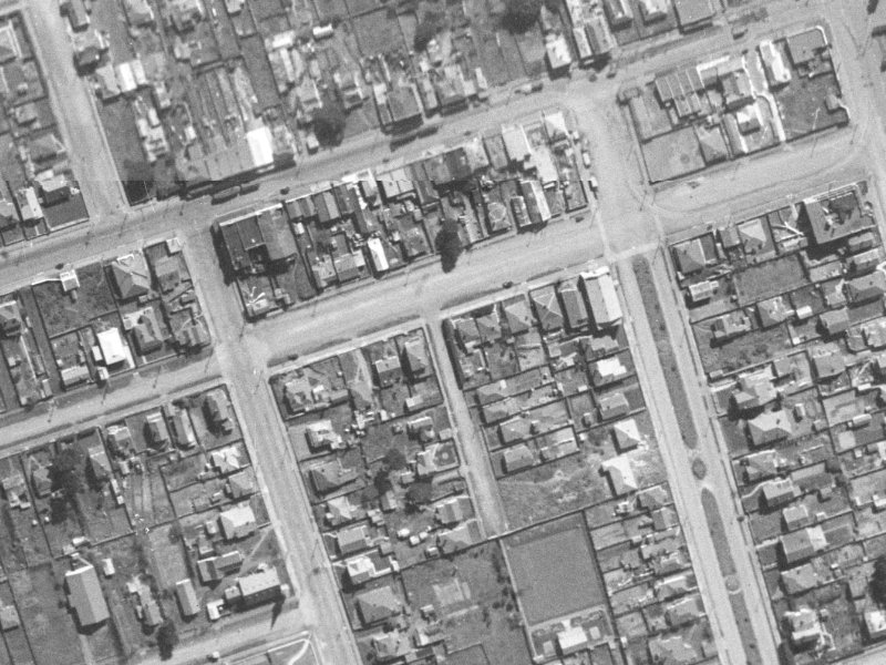 5 Mafeking Street from the air, 1940-1944