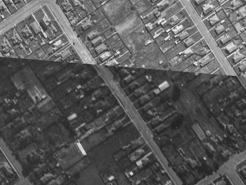 38 Somme Street from the air, 1940-1944
