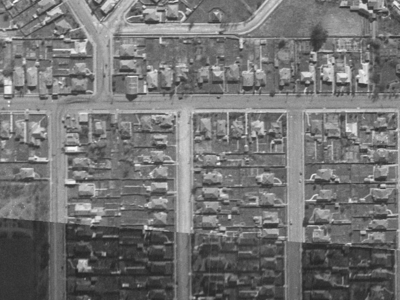 254 Geraldine Street from the air, 1940-1944