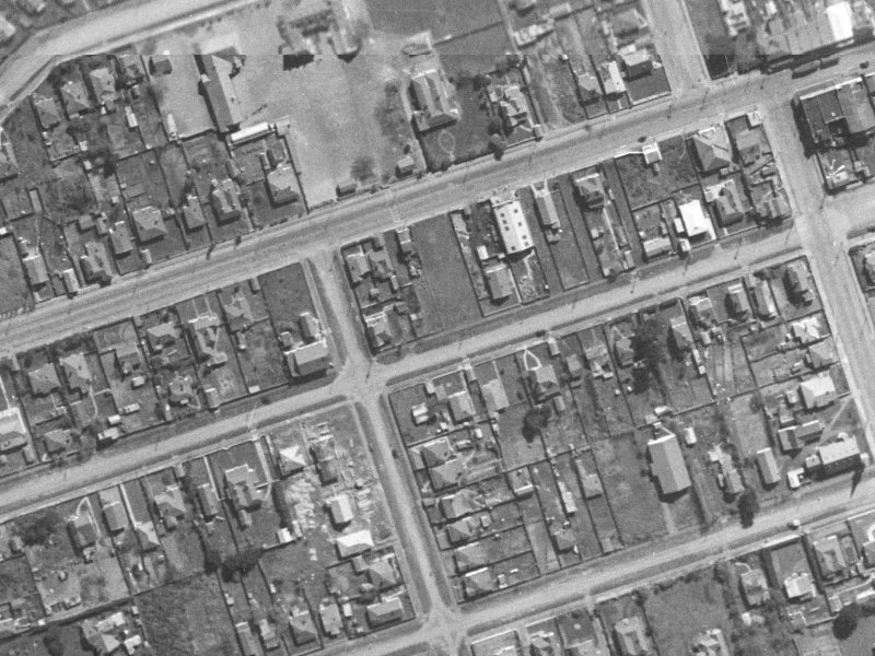 82 Beresford Street from the air, 1940-1944