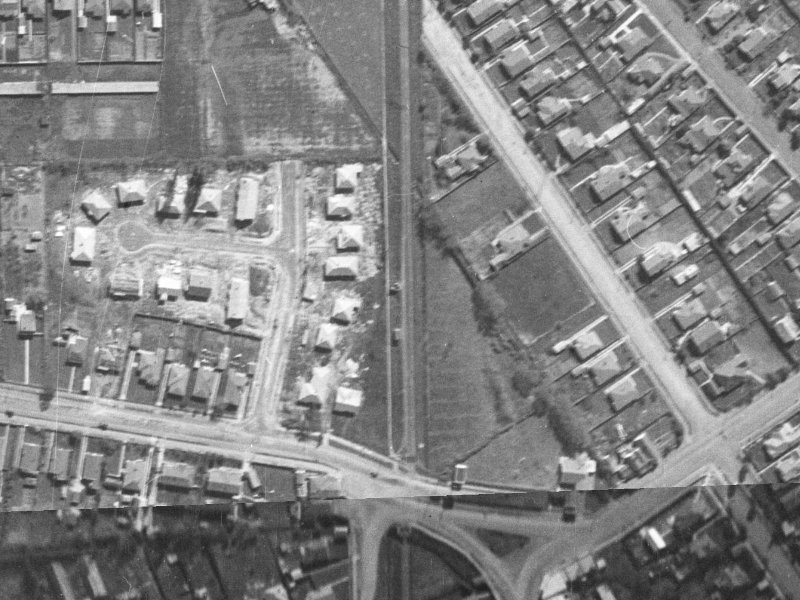 8 Westholme Street from the air, 1940-1944