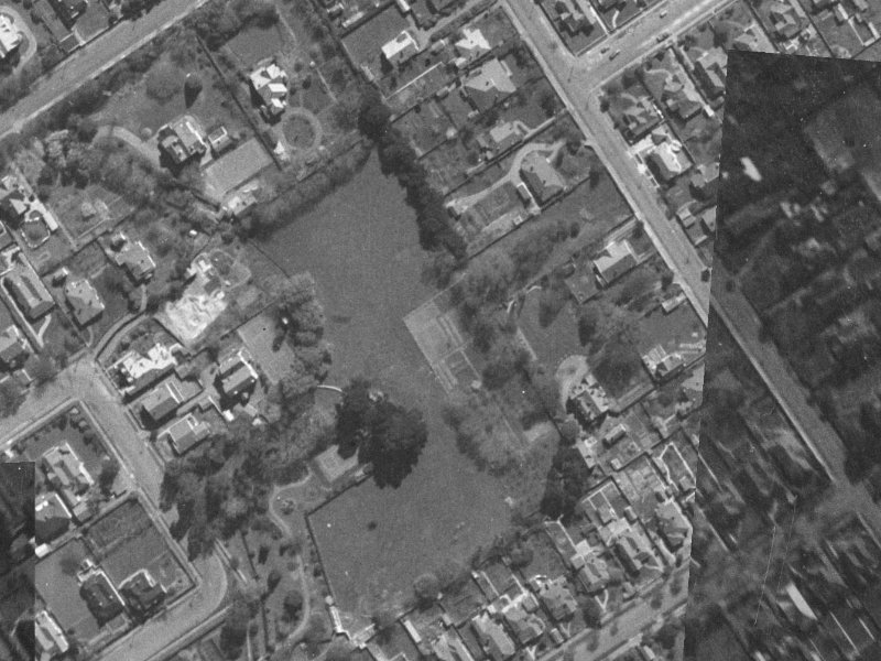 41 McDougall Avenue from the air, 1940-1944