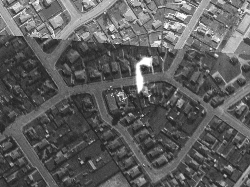 160 St Albans Street from the air, 1940-1944
