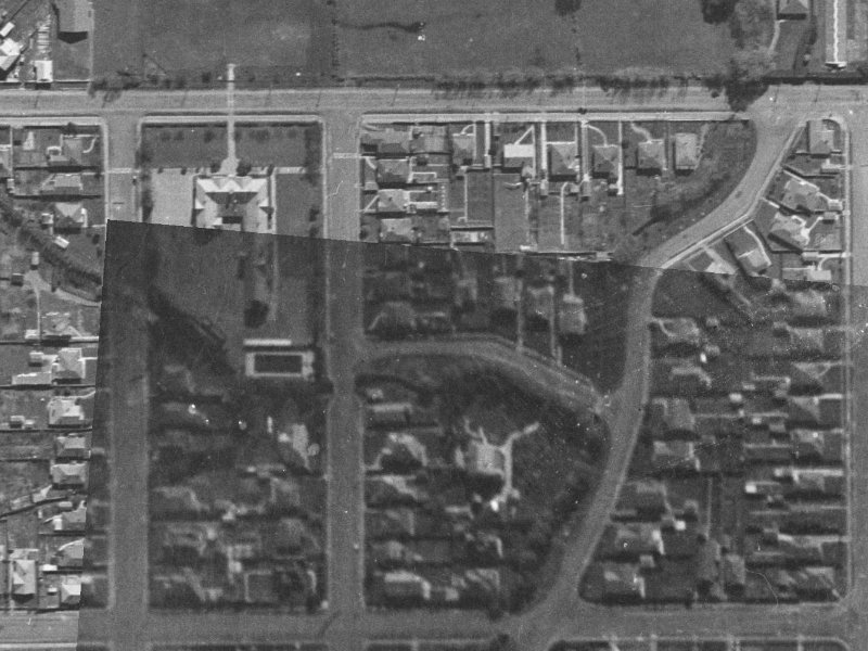 169 Stapletons Road from the air, 1940-1944