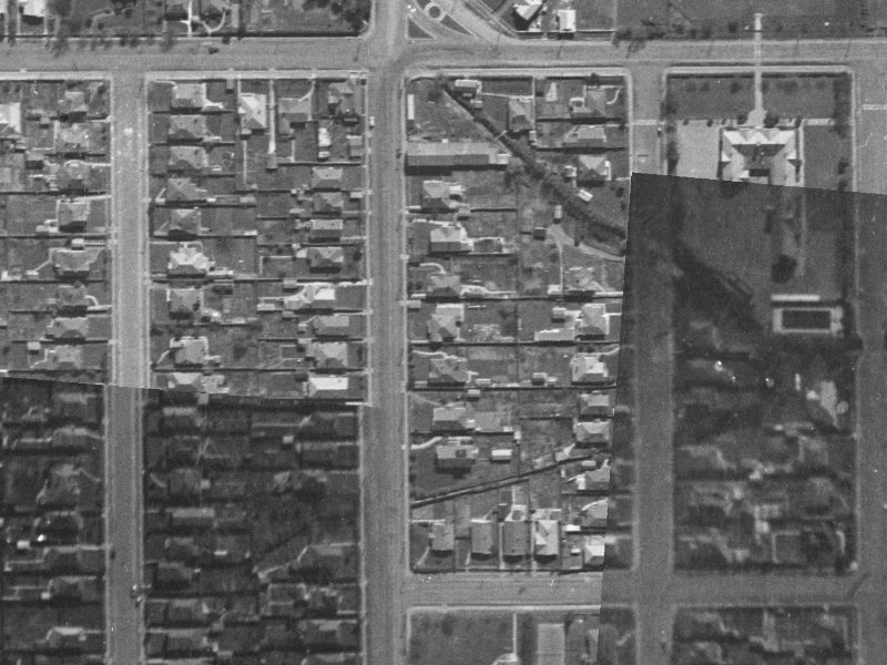 192 Hills Road from the air, 1940-1944