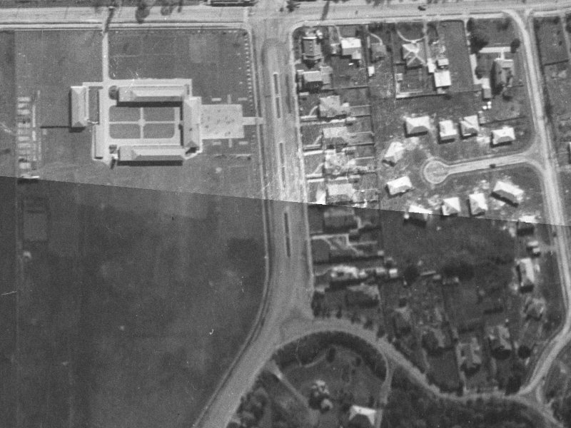 160A North Parade from the air, 1940-1944