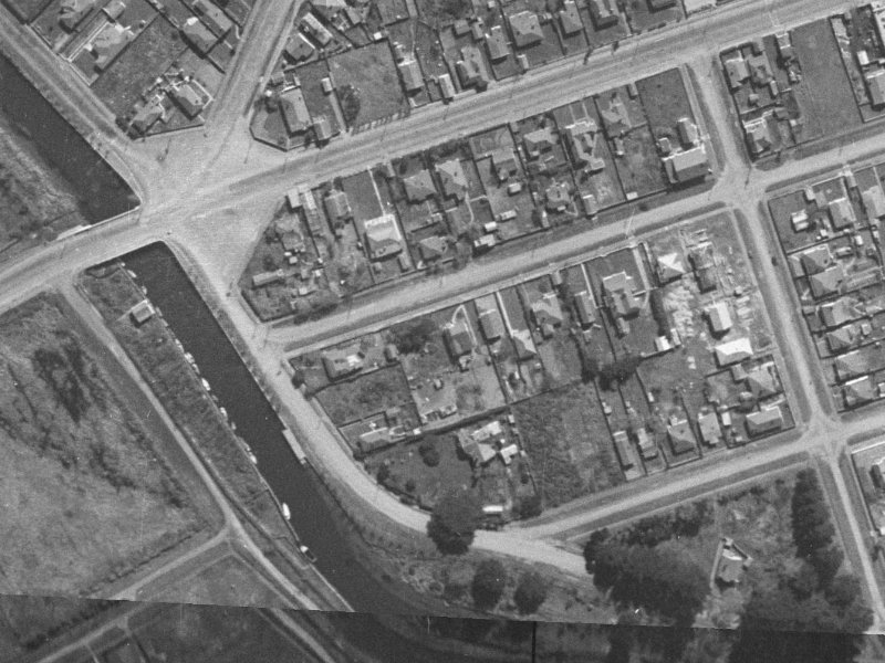 117 Beresford Street from the air, 1940-1944