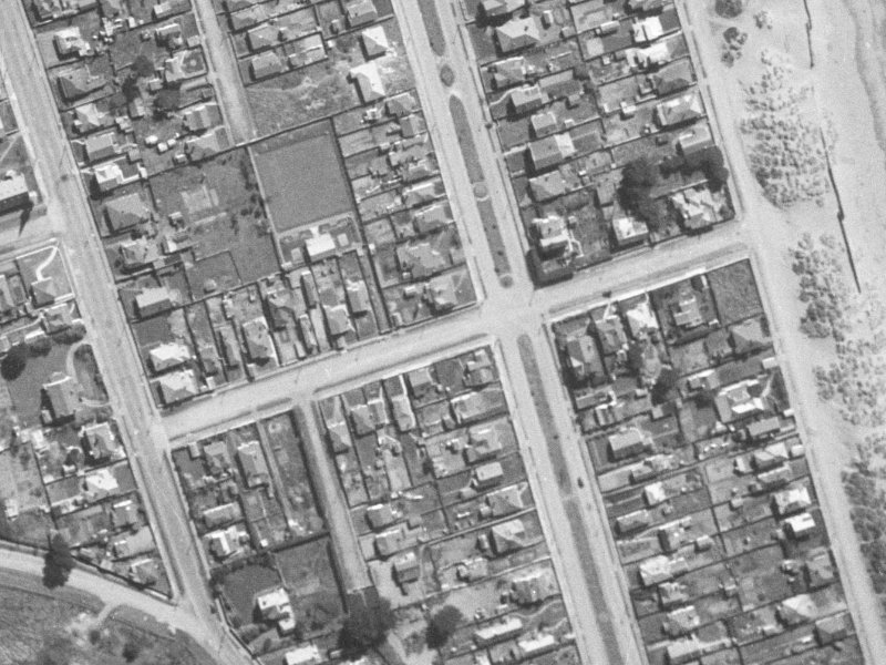 Hood Street from the air, 1940-1944