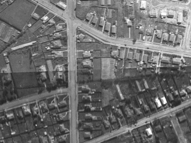 108A Idris Road from the air, 1940-1944