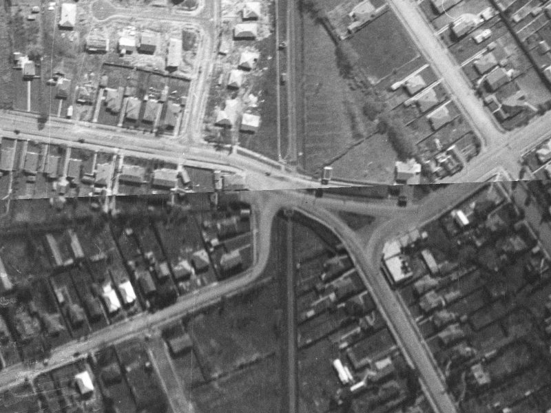 125 Jeffreys Road from the air, 1940-1944