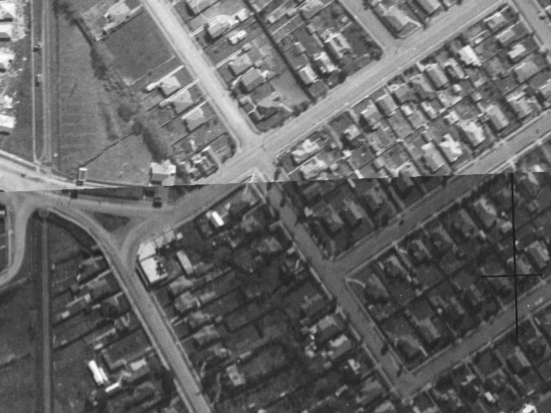135 Saint Andrews Square from the air, 1940-1944